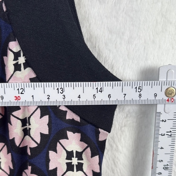 Diane Von Furstenberg Blue Sheath Mini Dress Crew Neck - Picture 8 of 10